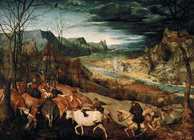 The Return of the Herd (Autumn) by Pieter Bruegel the Elder